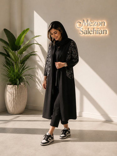 مانتو زنانه ترکیبی شانتون سبک و خنک مناسب بیرون گردی